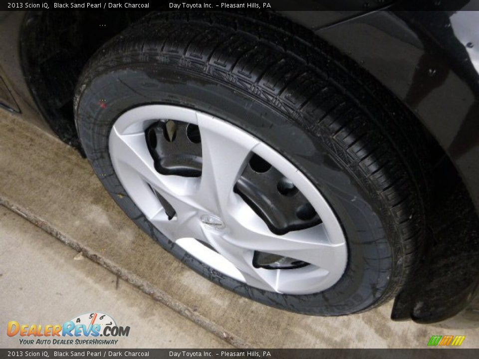 2013 Scion iQ Black Sand Pearl / Dark Charcoal Photo #9