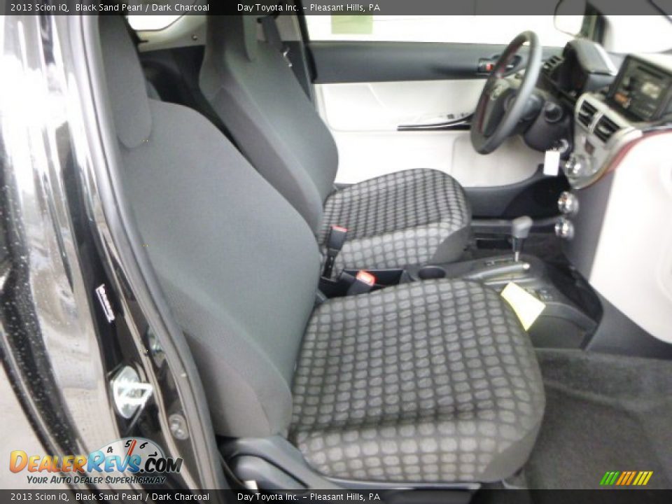 2013 Scion iQ Black Sand Pearl / Dark Charcoal Photo #10