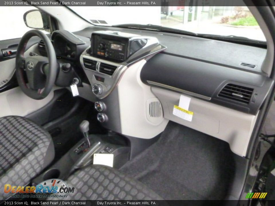 2013 Scion iQ Black Sand Pearl / Dark Charcoal Photo #11