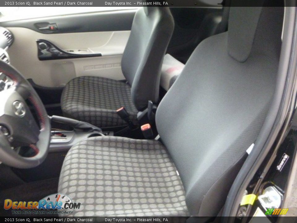 2013 Scion iQ Black Sand Pearl / Dark Charcoal Photo #14