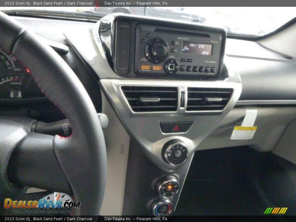 2013 Scion iQ Black Sand Pearl / Dark Charcoal Photo #18
