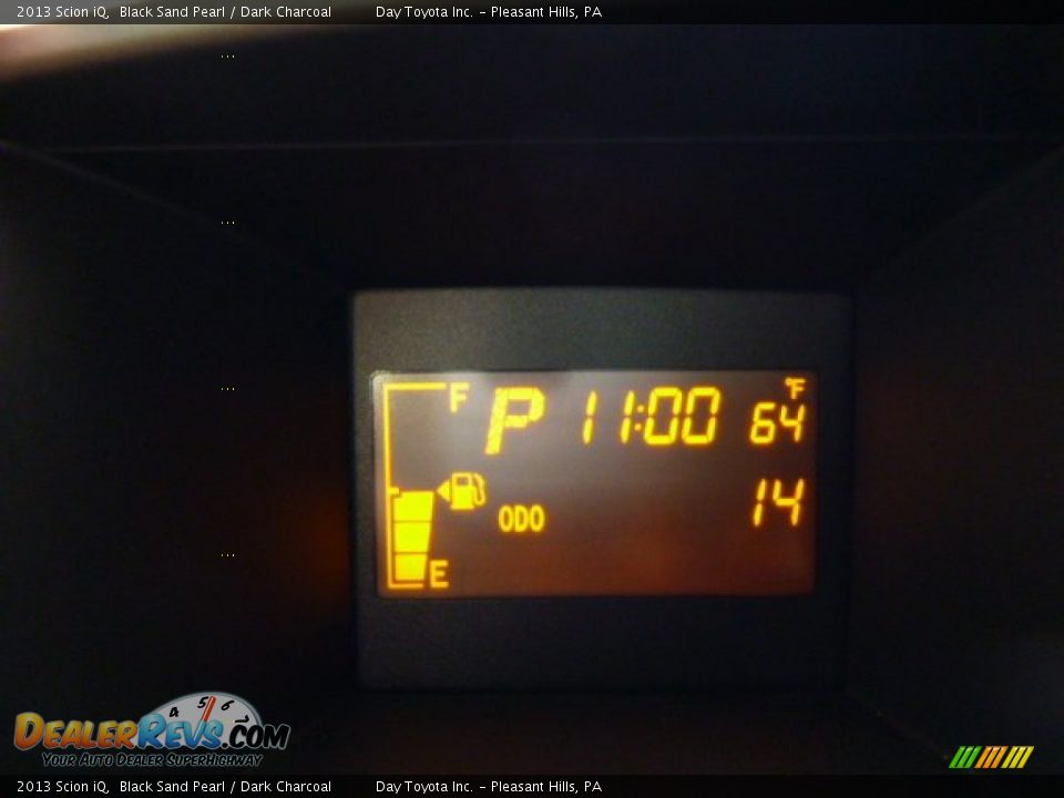 2013 Scion iQ Black Sand Pearl / Dark Charcoal Photo #19