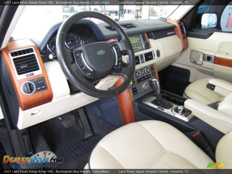 Ivory/Black Interior - 2007 Land Rover Range Rover HSE Photo #12