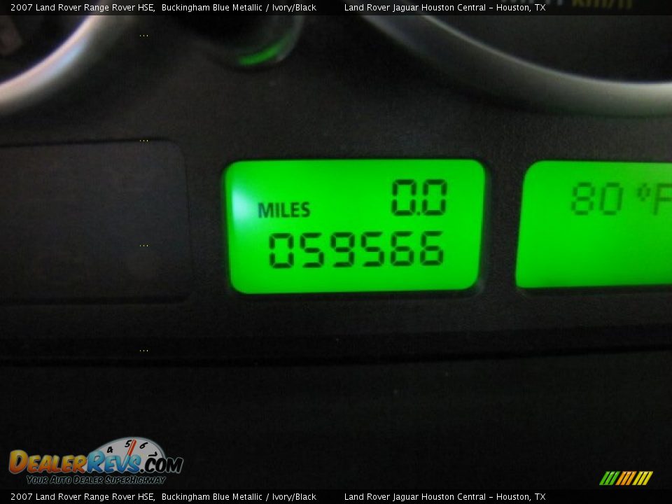 2007 Land Rover Range Rover HSE Buckingham Blue Metallic / Ivory/Black Photo #16