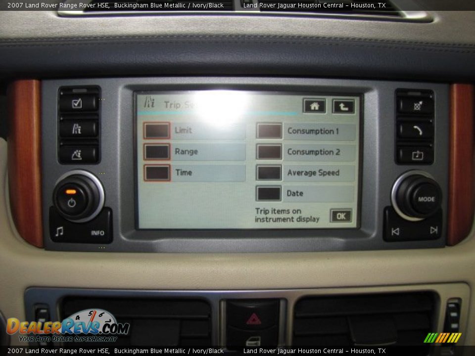 2007 Land Rover Range Rover HSE Buckingham Blue Metallic / Ivory/Black Photo #17