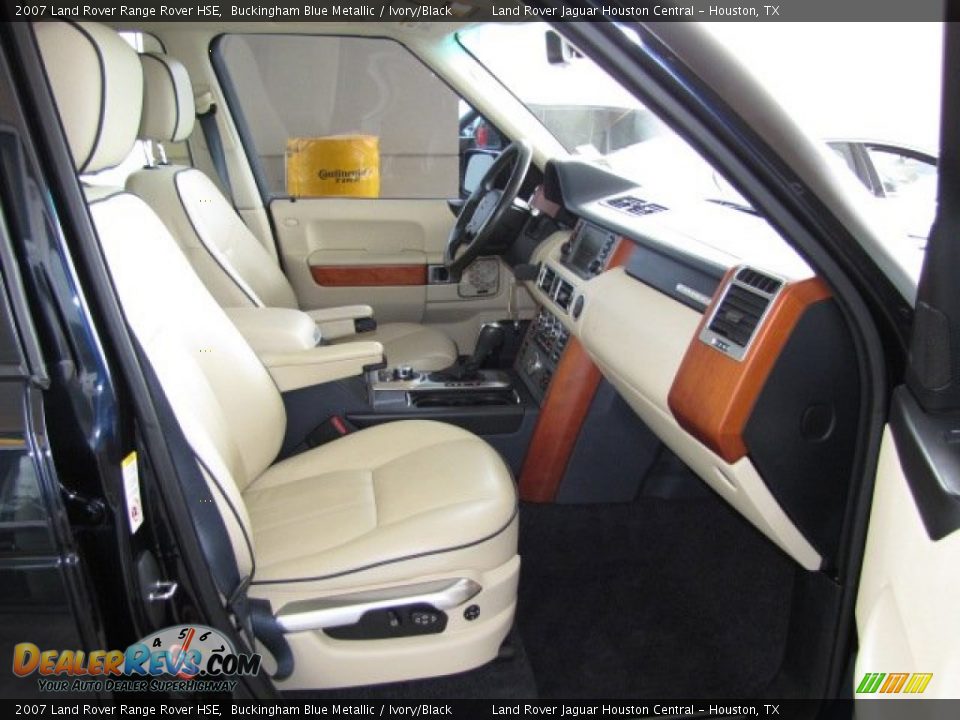 2007 Land Rover Range Rover HSE Buckingham Blue Metallic / Ivory/Black Photo #22