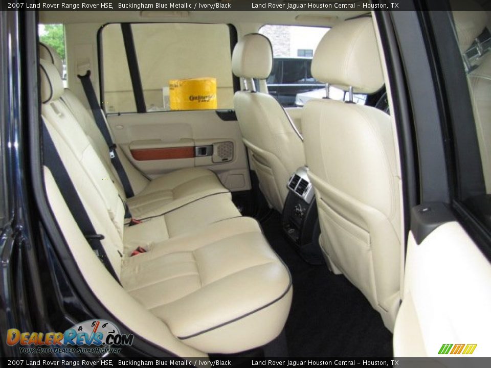 2007 Land Rover Range Rover HSE Buckingham Blue Metallic / Ivory/Black Photo #24