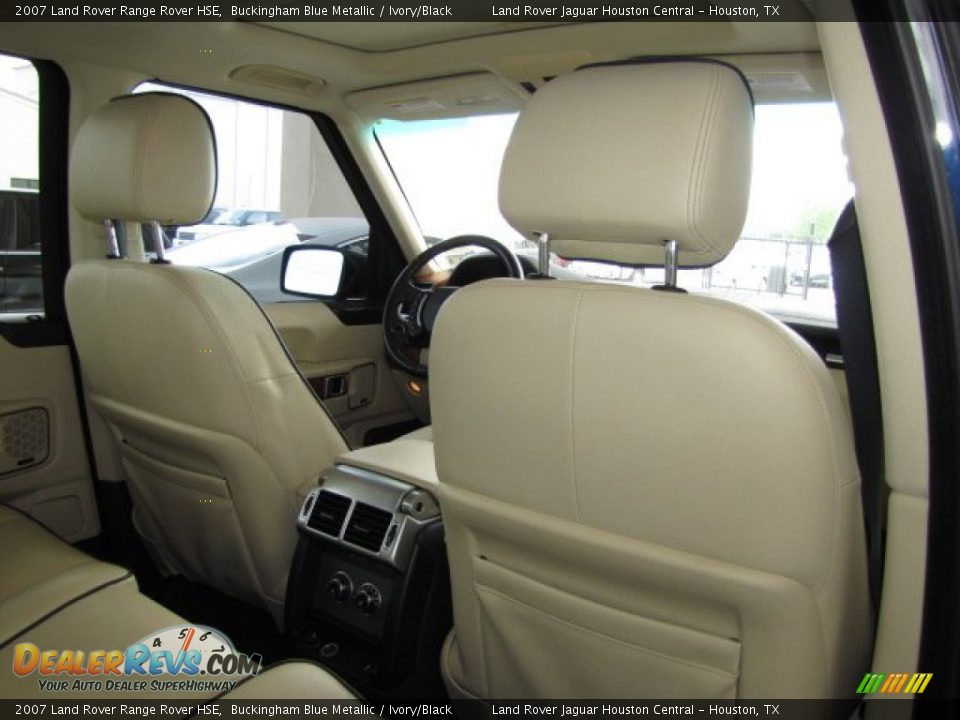 2007 Land Rover Range Rover HSE Buckingham Blue Metallic / Ivory/Black Photo #25