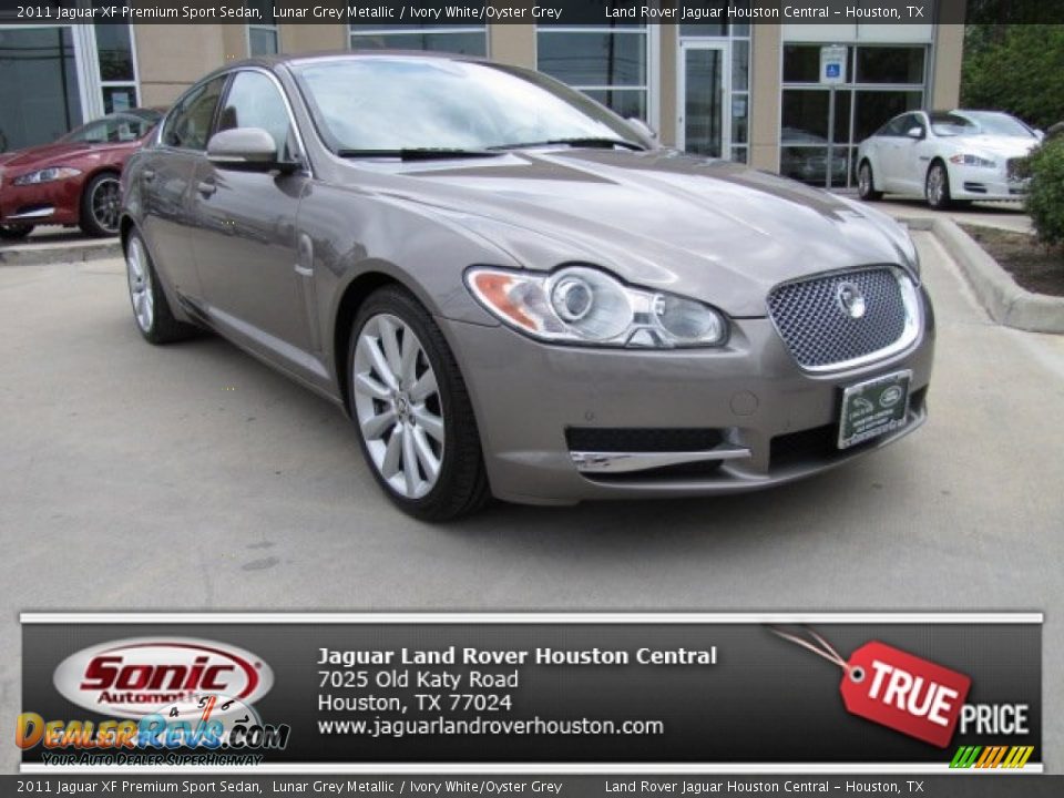 2011 Jaguar XF Premium Sport Sedan Lunar Grey Metallic / Ivory White/Oyster Grey Photo #1
