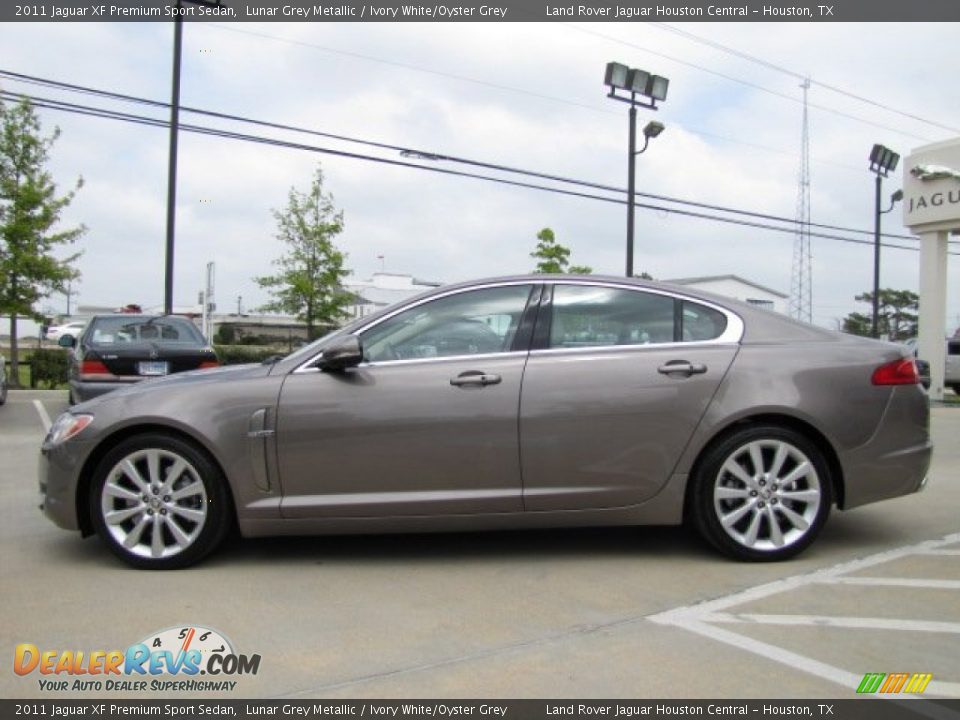 2011 Jaguar XF Premium Sport Sedan Lunar Grey Metallic / Ivory White/Oyster Grey Photo #7