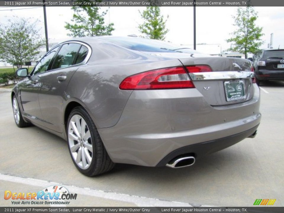 2011 Jaguar XF Premium Sport Sedan Lunar Grey Metallic / Ivory White/Oyster Grey Photo #8