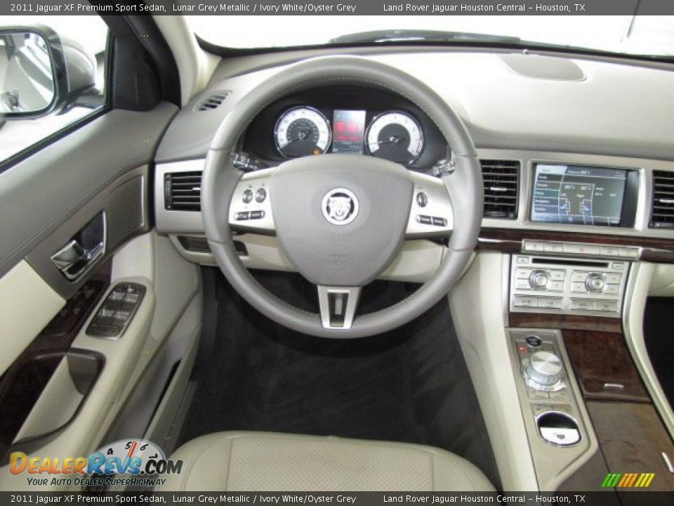 2011 Jaguar XF Premium Sport Sedan Lunar Grey Metallic / Ivory White/Oyster Grey Photo #13