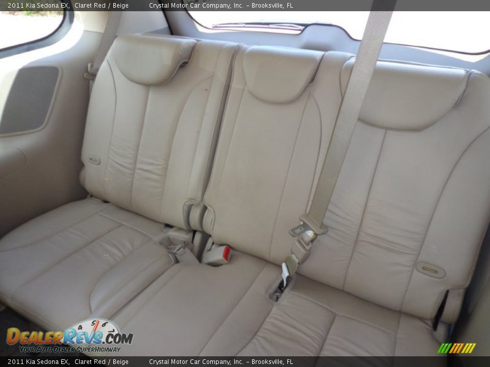 2011 Kia Sedona EX Claret Red / Beige Photo #6