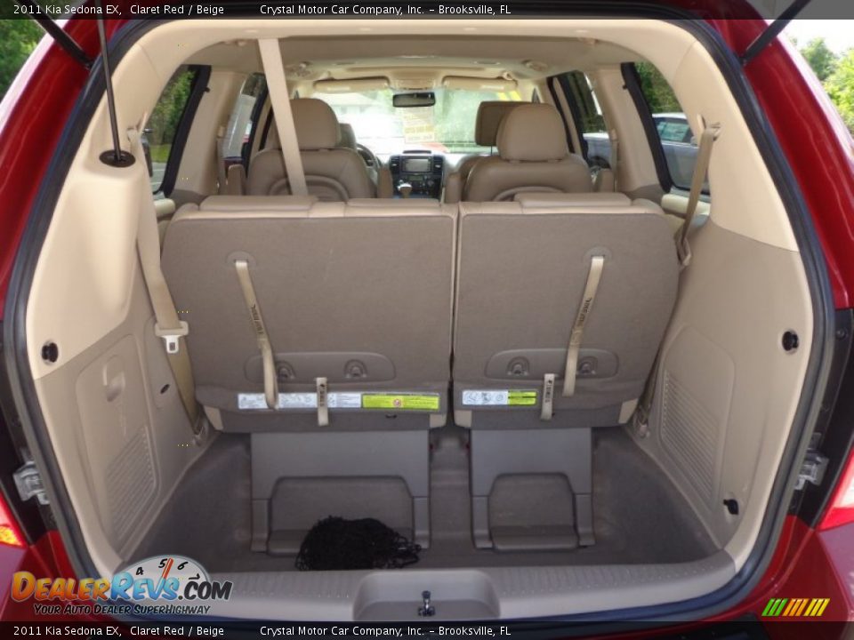 2011 Kia Sedona EX Claret Red / Beige Photo #8