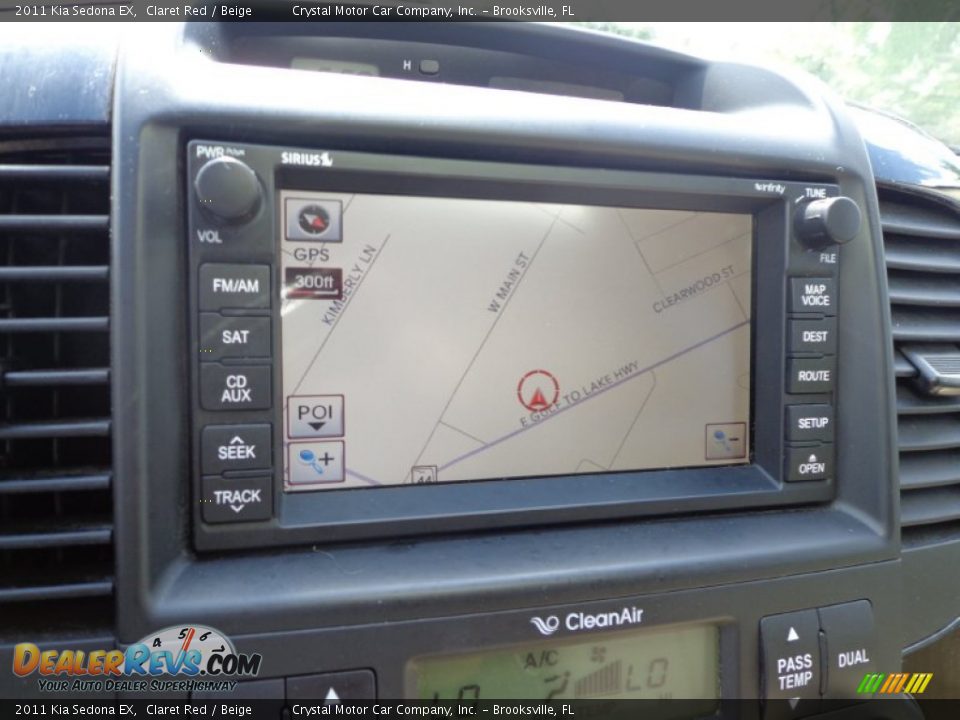 2011 Kia Sedona EX Claret Red / Beige Photo #21