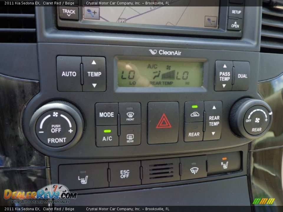 2011 Kia Sedona EX Claret Red / Beige Photo #22