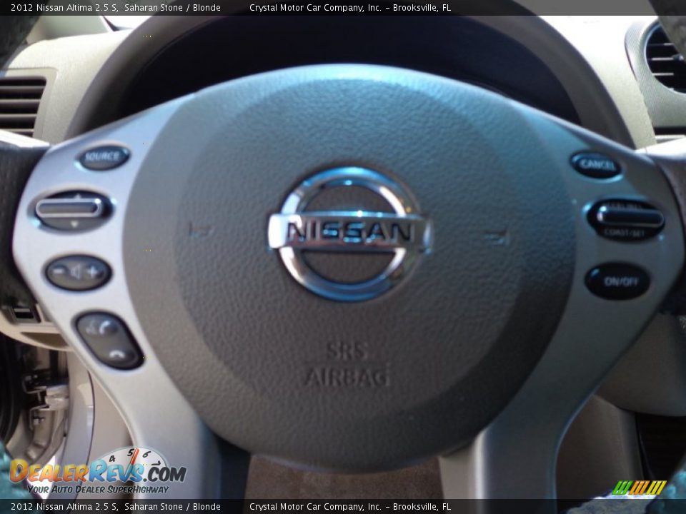 2012 Nissan Altima 2.5 S Saharan Stone / Blonde Photo #21