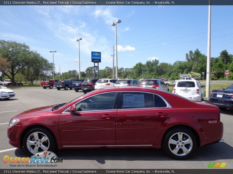 2011 Chevrolet Malibu LT Red Jewel Tintcoat / Cocoa/Cashmere Photo #2