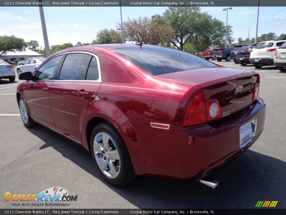 2011 Chevrolet Malibu LT Red Jewel Tintcoat / Cocoa/Cashmere Photo #3