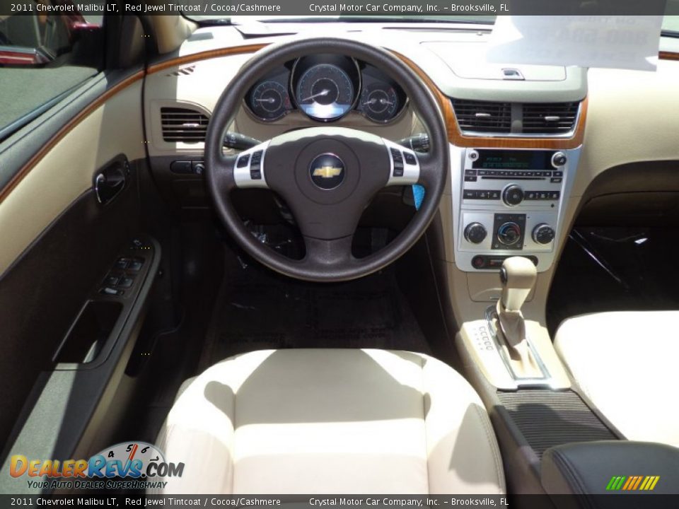 2011 Chevrolet Malibu LT Red Jewel Tintcoat / Cocoa/Cashmere Photo #6