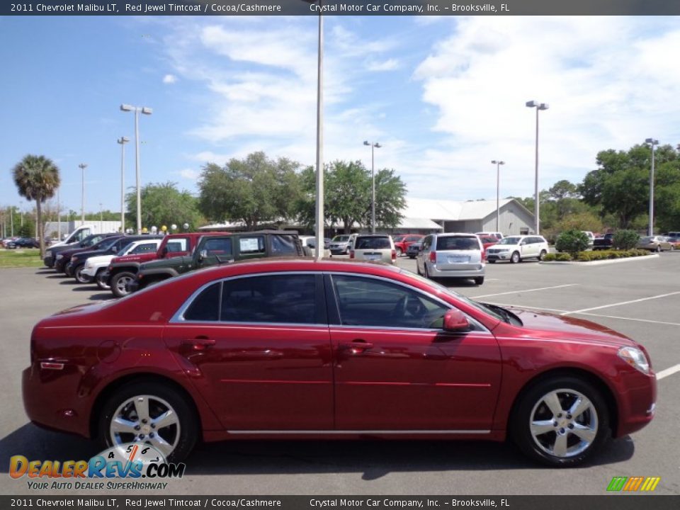2011 Chevrolet Malibu LT Red Jewel Tintcoat / Cocoa/Cashmere Photo #9