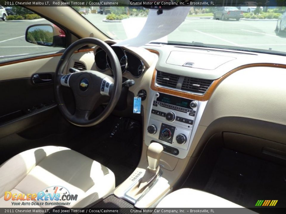 2011 Chevrolet Malibu LT Red Jewel Tintcoat / Cocoa/Cashmere Photo #11