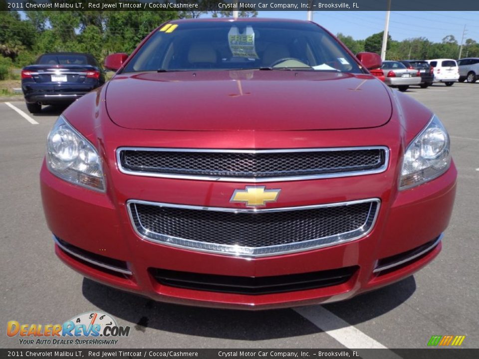 2011 Chevrolet Malibu LT Red Jewel Tintcoat / Cocoa/Cashmere Photo #13