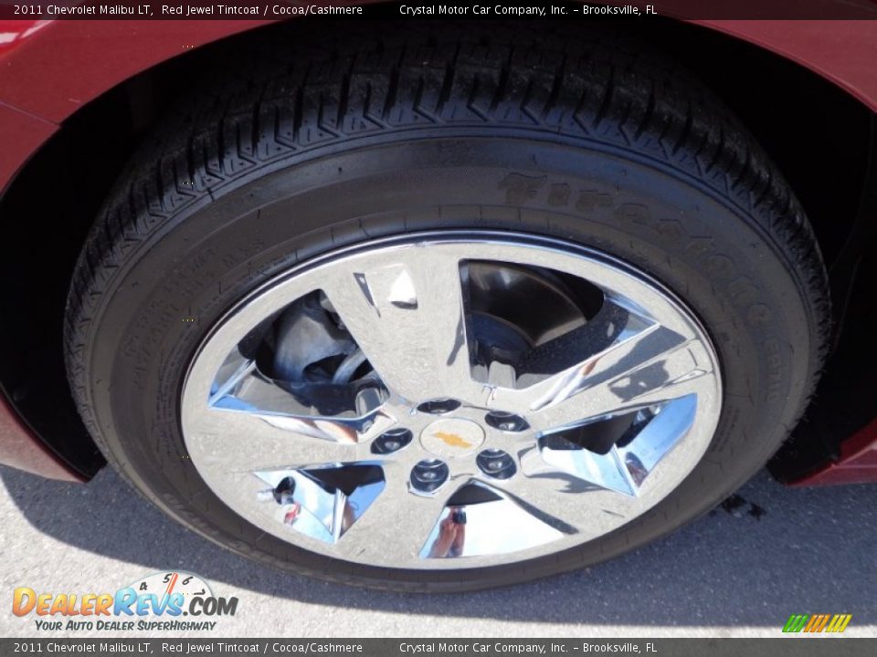 2011 Chevrolet Malibu LT Red Jewel Tintcoat / Cocoa/Cashmere Photo #14