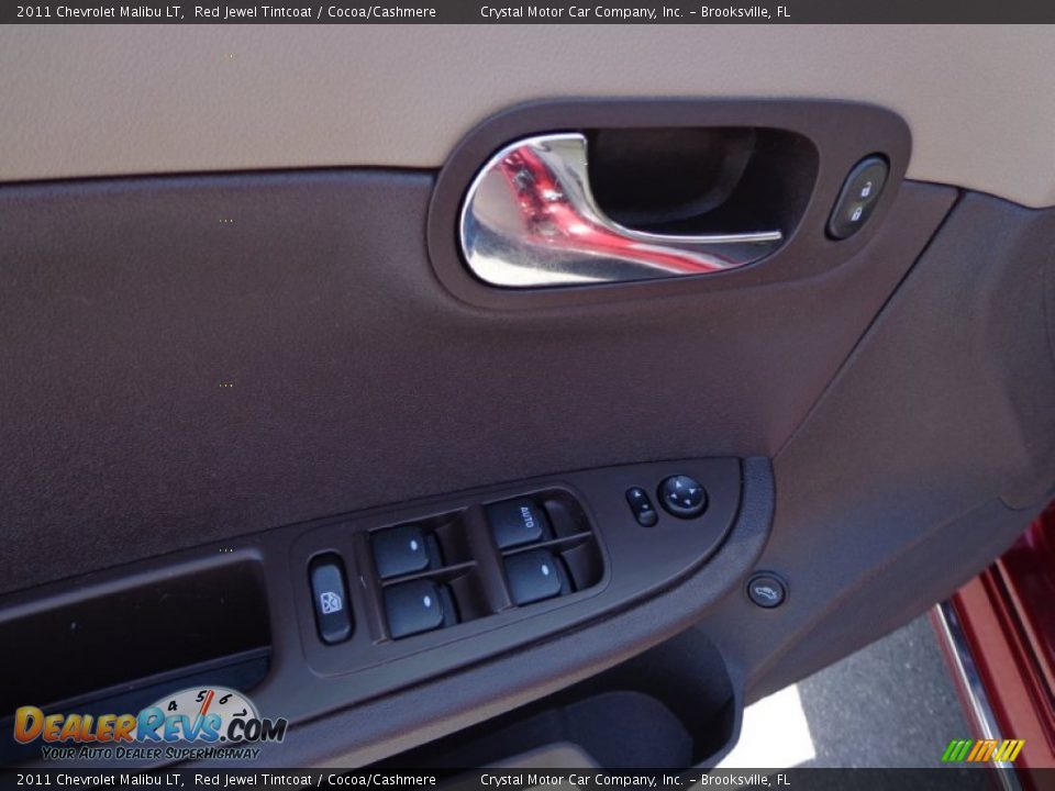 2011 Chevrolet Malibu LT Red Jewel Tintcoat / Cocoa/Cashmere Photo #17
