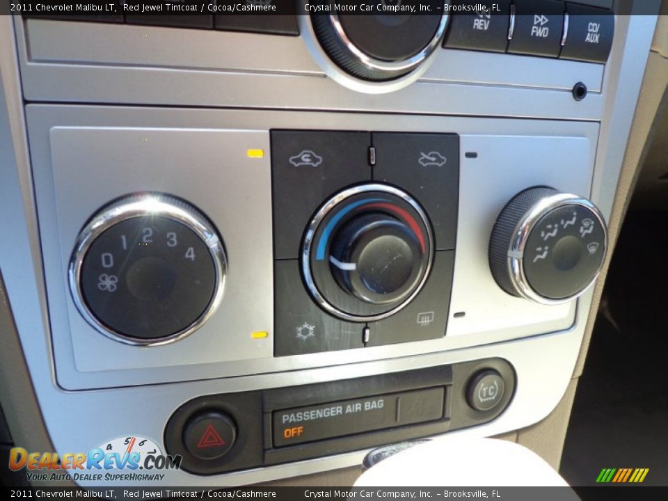 2011 Chevrolet Malibu LT Red Jewel Tintcoat / Cocoa/Cashmere Photo #20