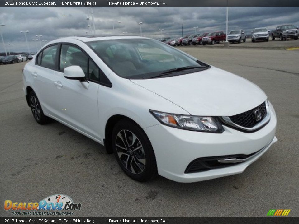 Front 3/4 View of 2013 Honda Civic EX Sedan Photo #5