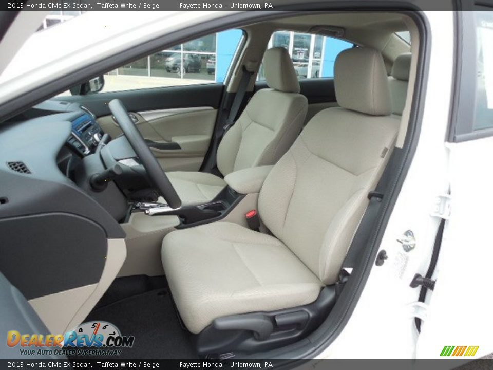 Front Seat of 2013 Honda Civic EX Sedan Photo #7