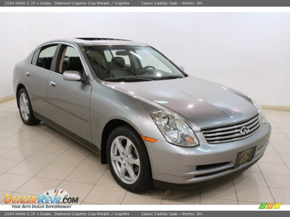 2004 Infiniti G 35 x Sedan Diamond Graphite Gray Metallic / Graphite Photo #1