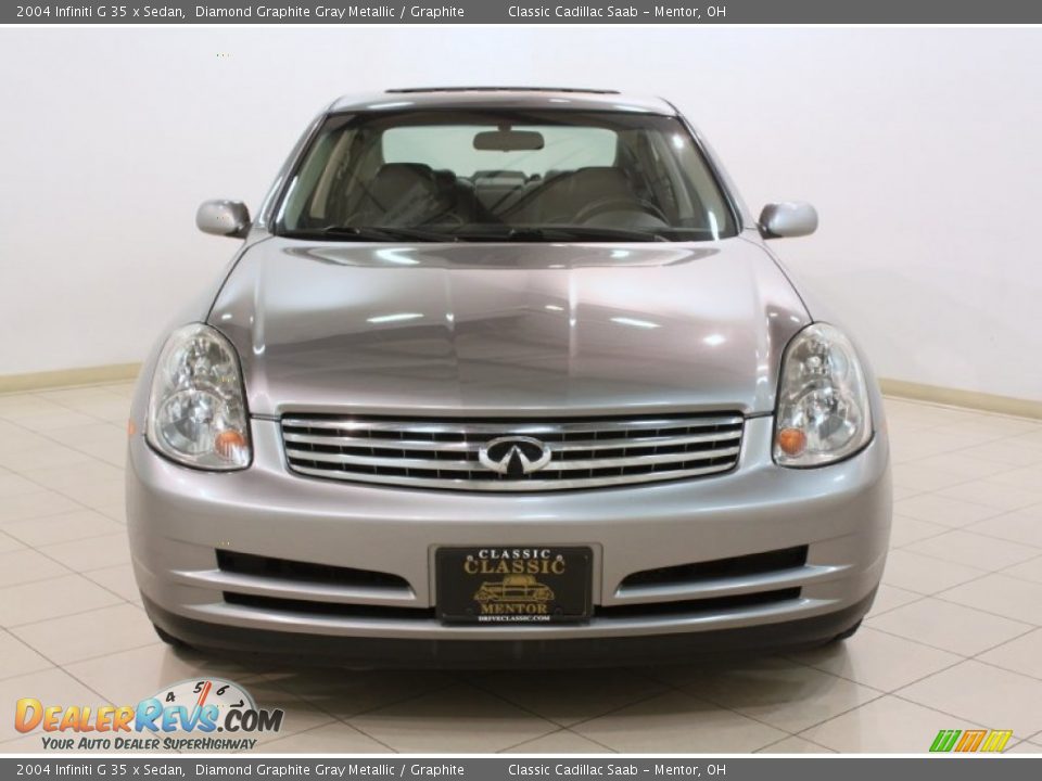 2004 Infiniti G 35 x Sedan Diamond Graphite Gray Metallic / Graphite Photo #2