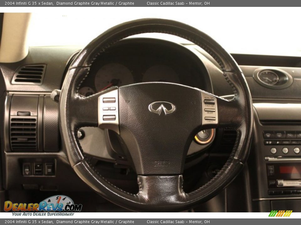 2004 Infiniti G 35 x Sedan Diamond Graphite Gray Metallic / Graphite Photo #10