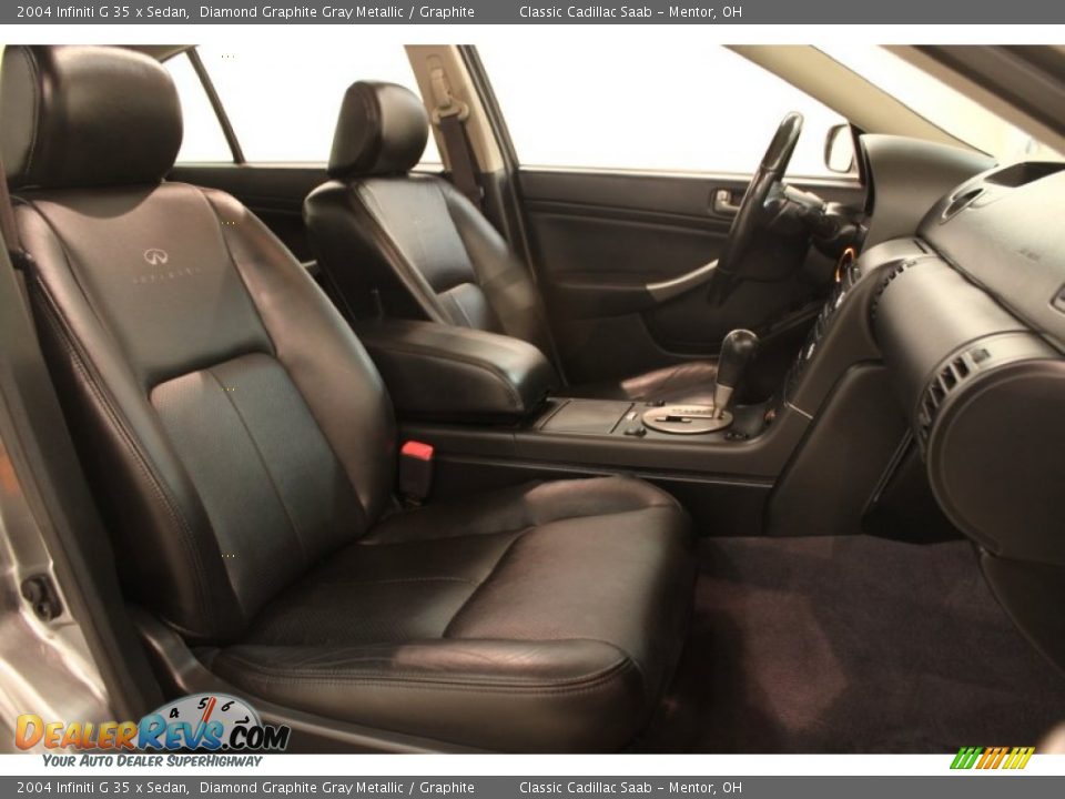 2004 Infiniti G 35 x Sedan Diamond Graphite Gray Metallic / Graphite Photo #17