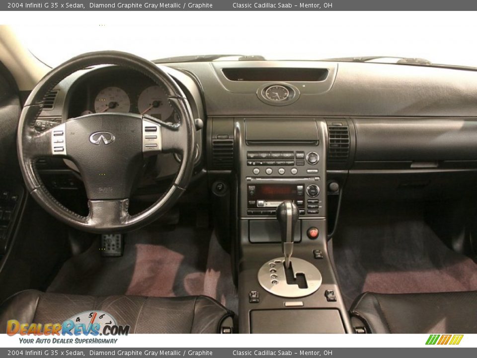 2004 Infiniti G 35 x Sedan Diamond Graphite Gray Metallic / Graphite Photo #21
