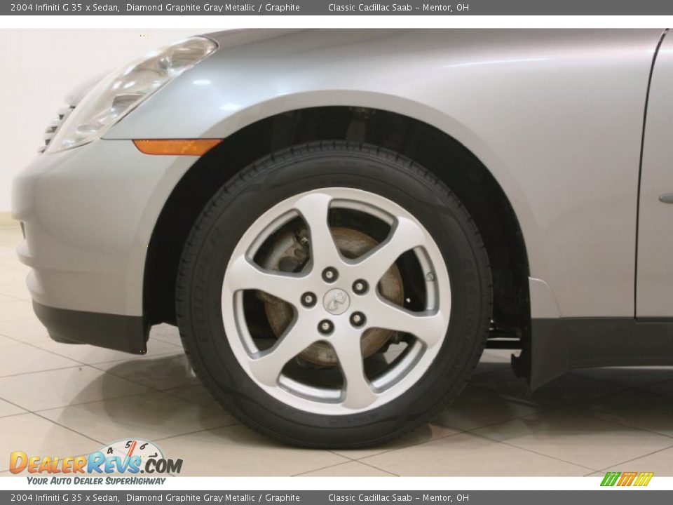 2004 Infiniti G 35 x Sedan Diamond Graphite Gray Metallic / Graphite Photo #24