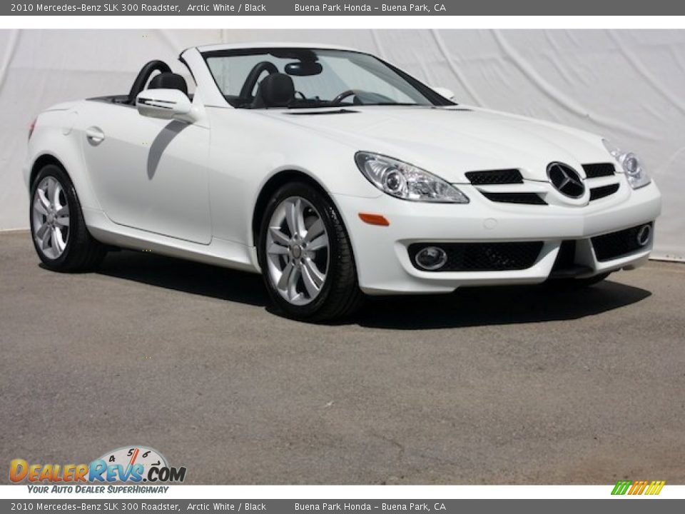 2010 Mercedes-Benz SLK 300 Roadster Arctic White / Black Photo #1
