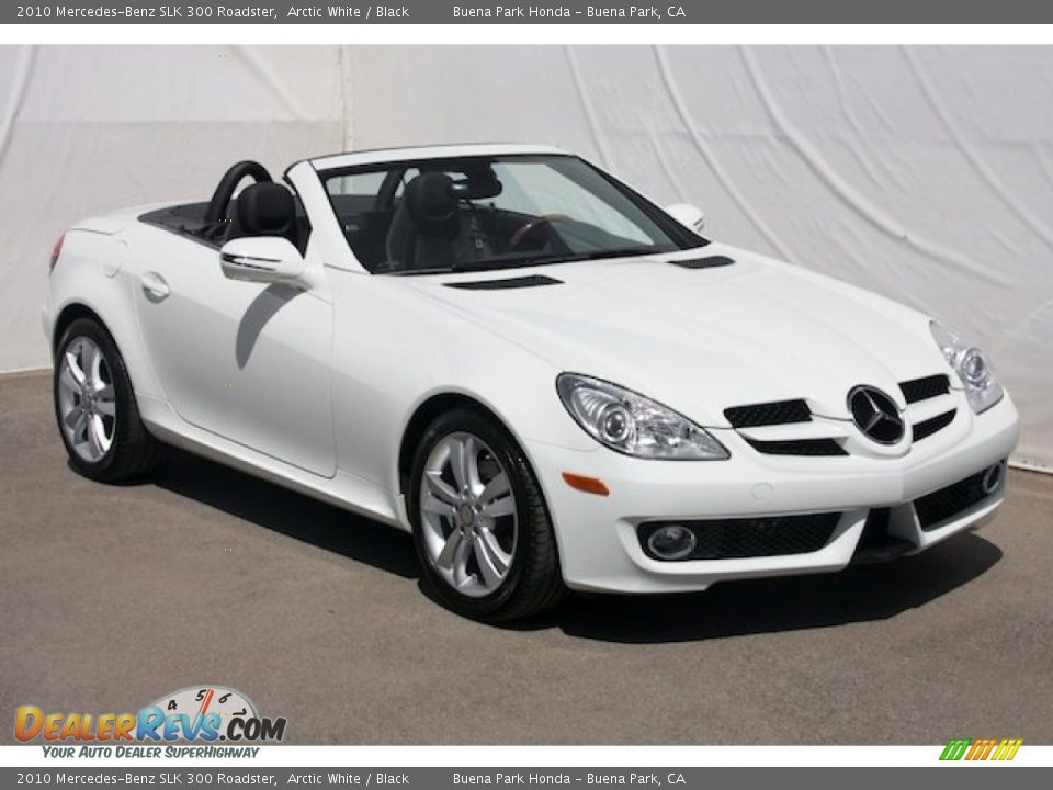 2010 Mercedes-Benz SLK 300 Roadster Arctic White / Black Photo #5