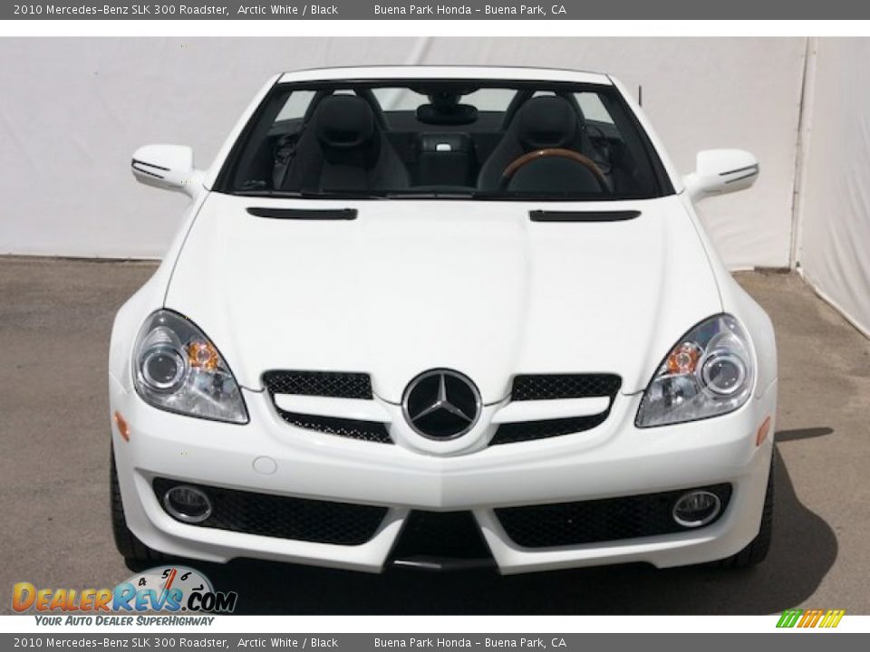 2010 Mercedes-Benz SLK 300 Roadster Arctic White / Black Photo #6