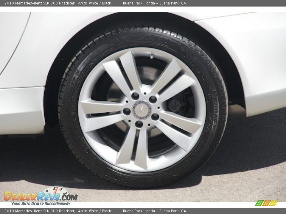 2010 Mercedes-Benz SLK 300 Roadster Arctic White / Black Photo #28