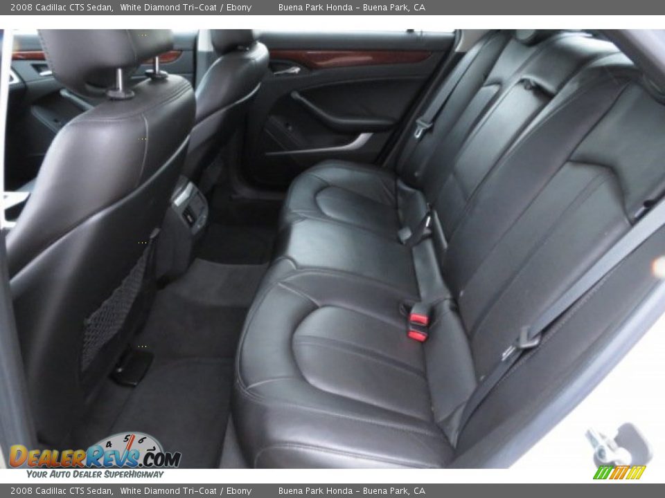 2008 Cadillac CTS Sedan White Diamond Tri-Coat / Ebony Photo #5