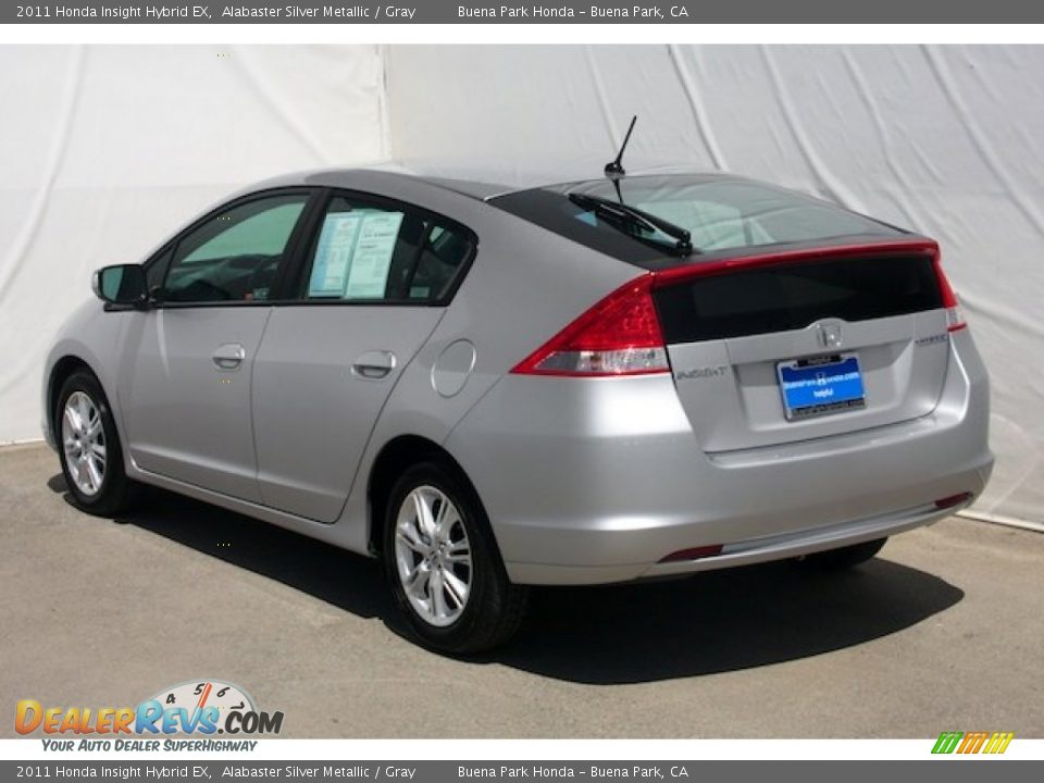 2011 Honda Insight Hybrid EX Alabaster Silver Metallic / Gray Photo #2