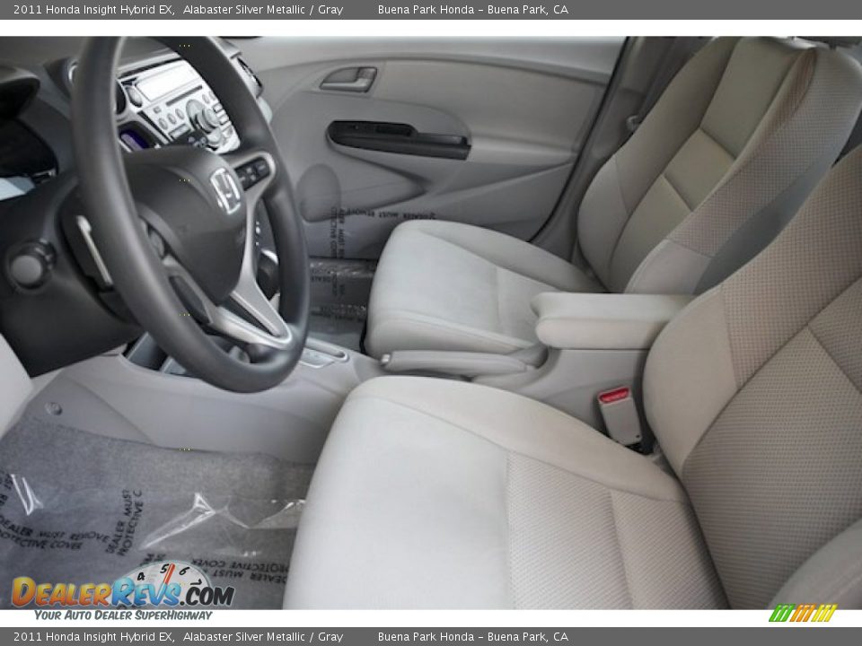 2011 Honda Insight Hybrid EX Alabaster Silver Metallic / Gray Photo #3