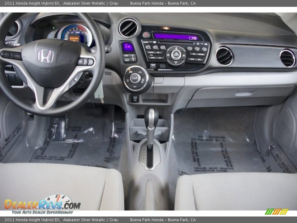 2011 Honda Insight Hybrid EX Alabaster Silver Metallic / Gray Photo #5
