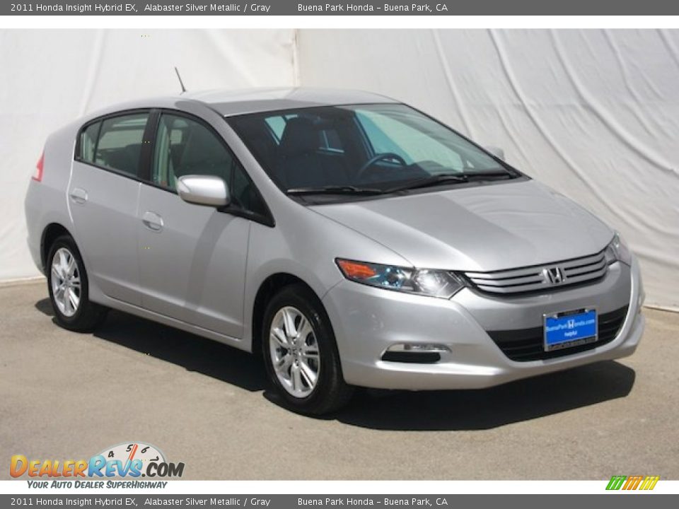 2011 Honda Insight Hybrid EX Alabaster Silver Metallic / Gray Photo #6