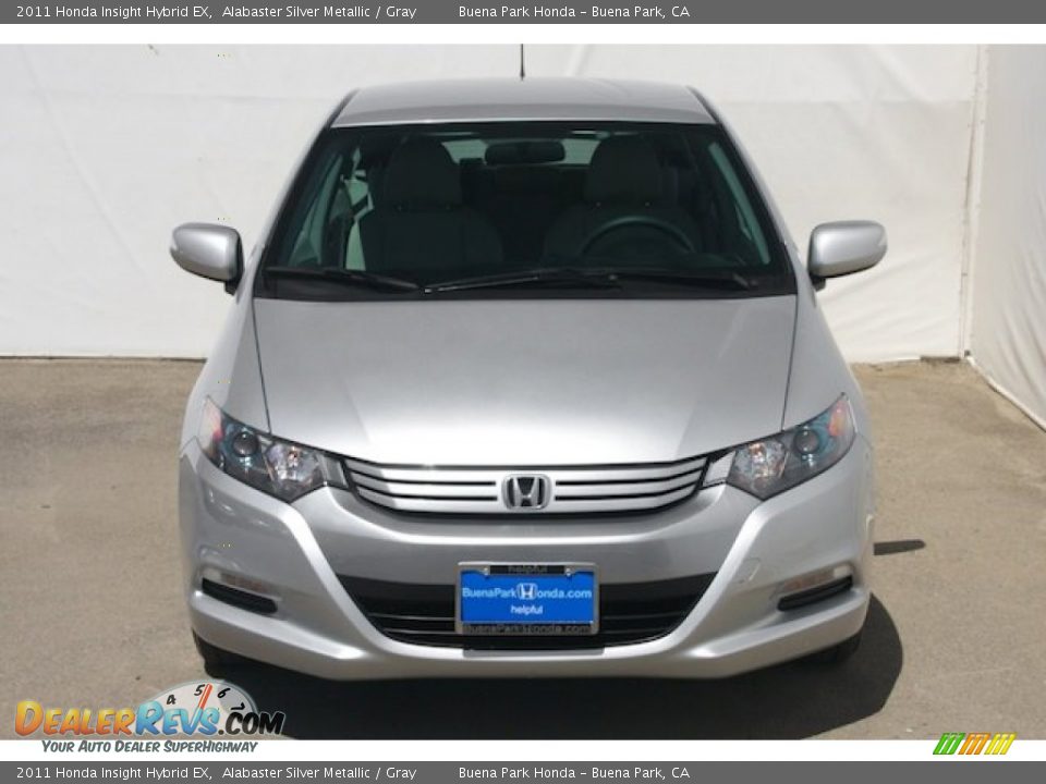 2011 Honda Insight Hybrid EX Alabaster Silver Metallic / Gray Photo #7
