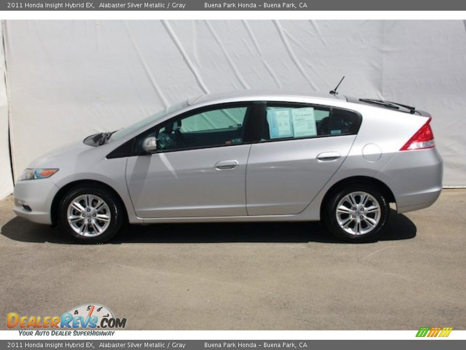 2011 Honda Insight Hybrid EX Alabaster Silver Metallic / Gray Photo #8