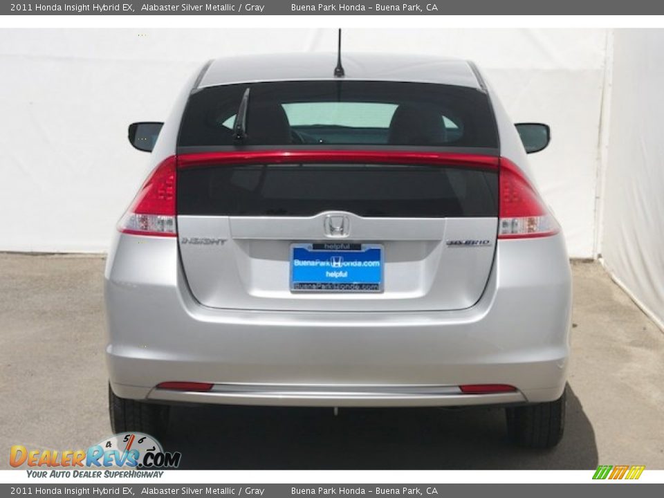 2011 Honda Insight Hybrid EX Alabaster Silver Metallic / Gray Photo #9